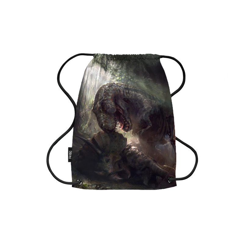 Drawstring Backpack T-Rex Echoes Through Time