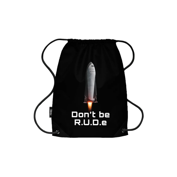 Drawstring Backpack Don't Be R.U.D.e