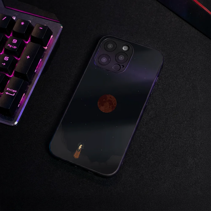 Glass Phone Case Bloodmoon