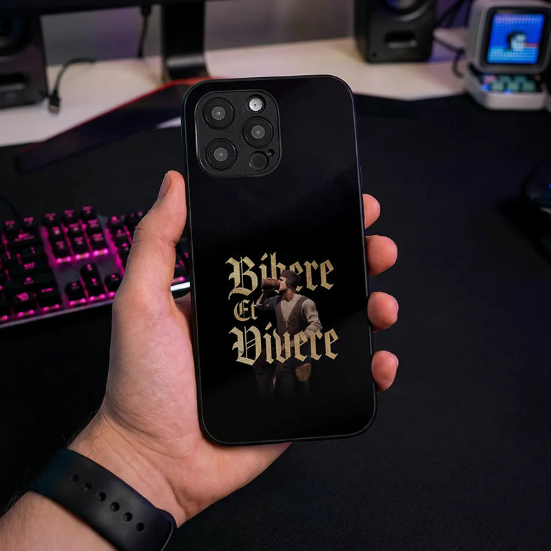 Glass Phone Case Bibere et Divere
