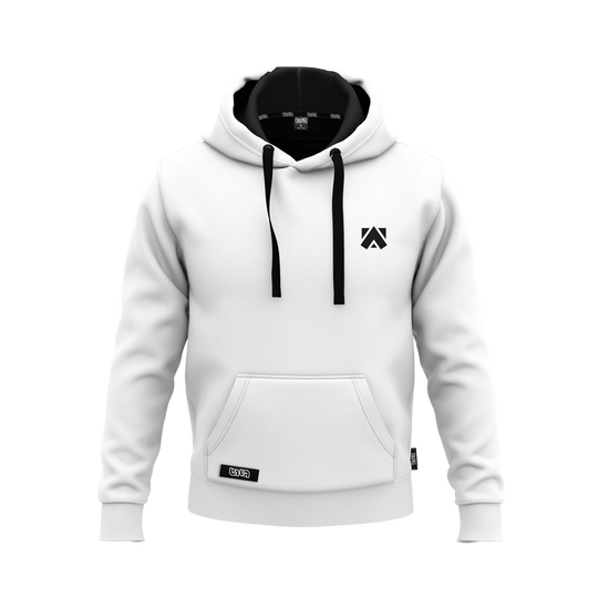 Arkadikuss Logo Basic White Hoodie