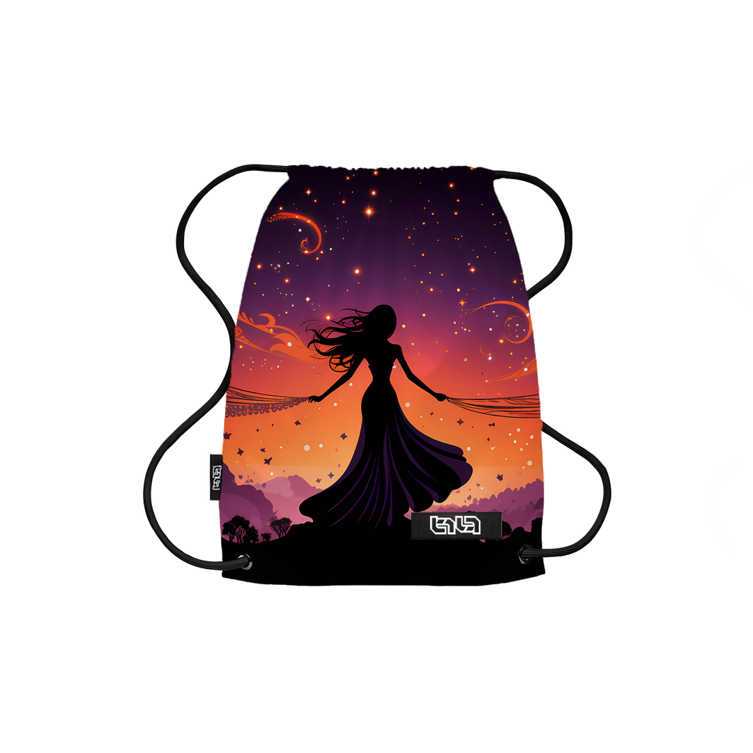 Drawstring Backpack Dancing with the Galaxy