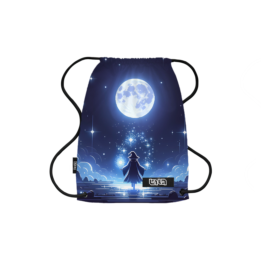 Drawstring Backpack Moonlight Pixel