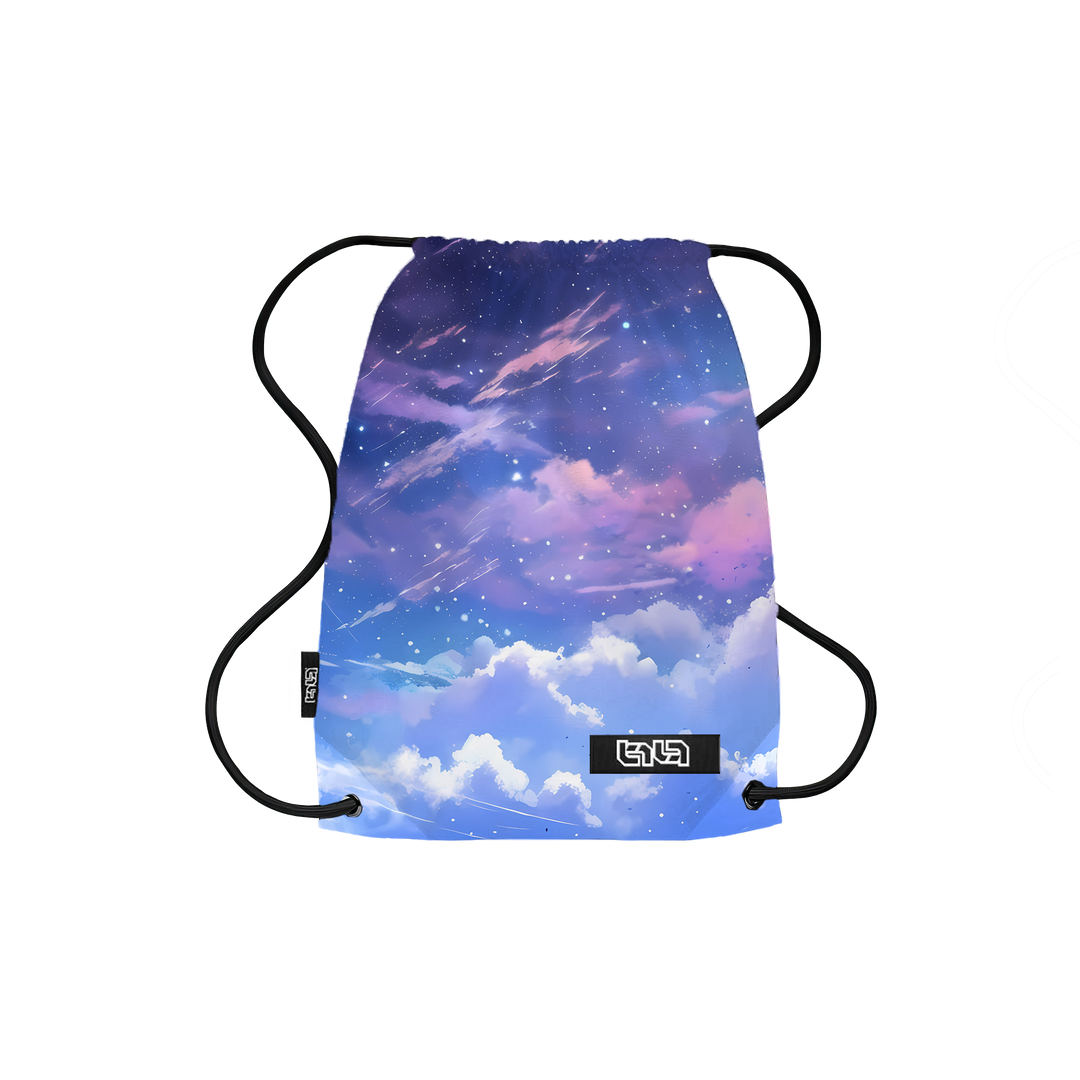 Drawstring Backpack Night Clouds