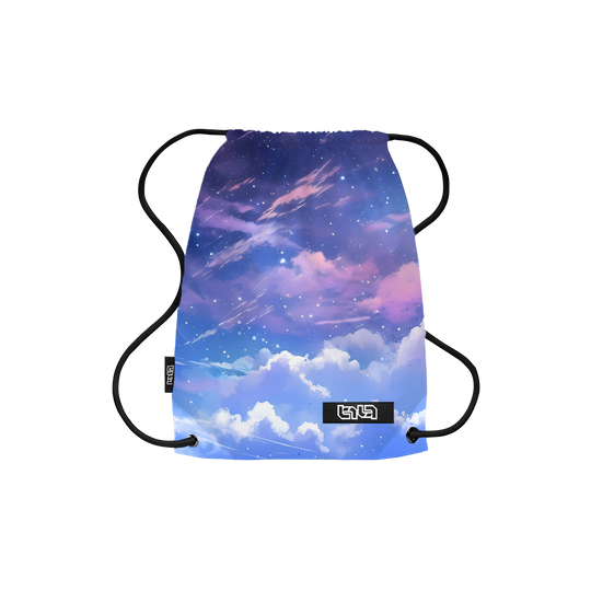 Drawstring Backpack Night Clouds
