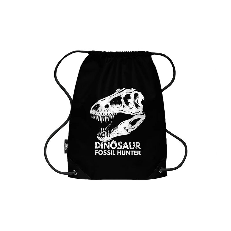 Drawstring Backpack Dino Skull Hunter
