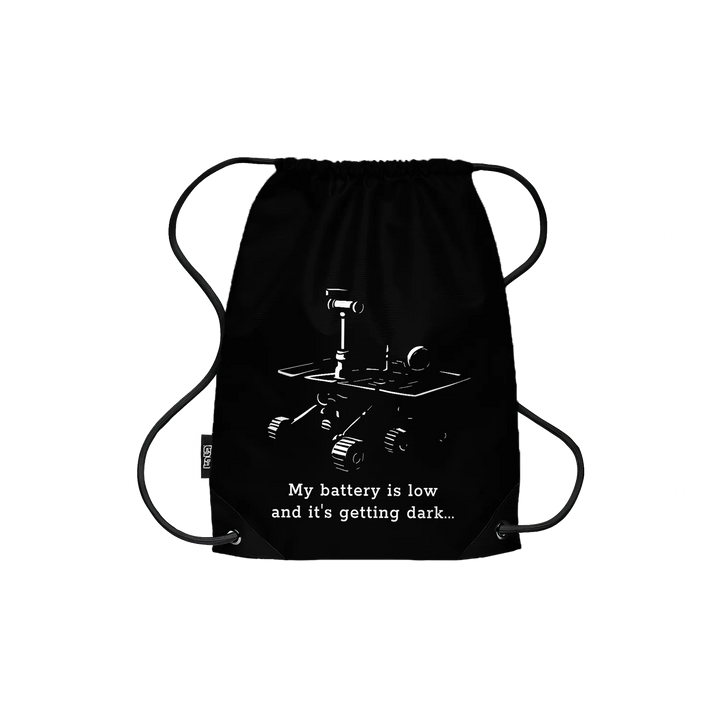 Drawstring Backpack My Battery is Low