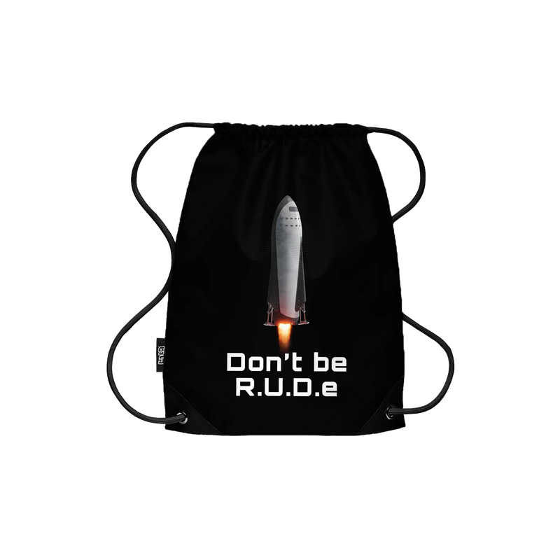 Drawstring Backpack Don't Be R.U.D.e