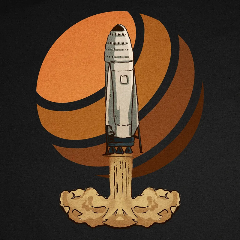 T-shirt Landing on Mars