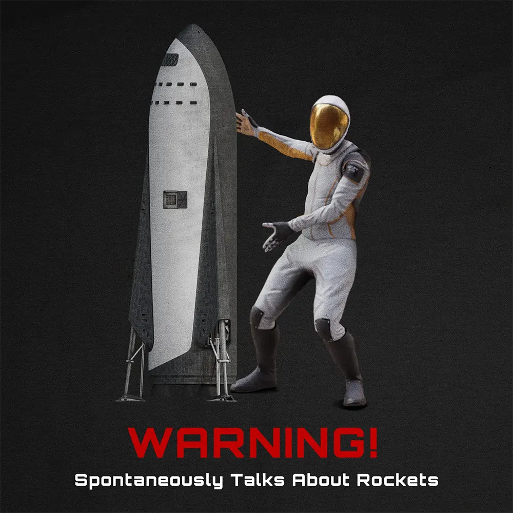 Warning - Spontaneously Talks About Rockets Hoodie