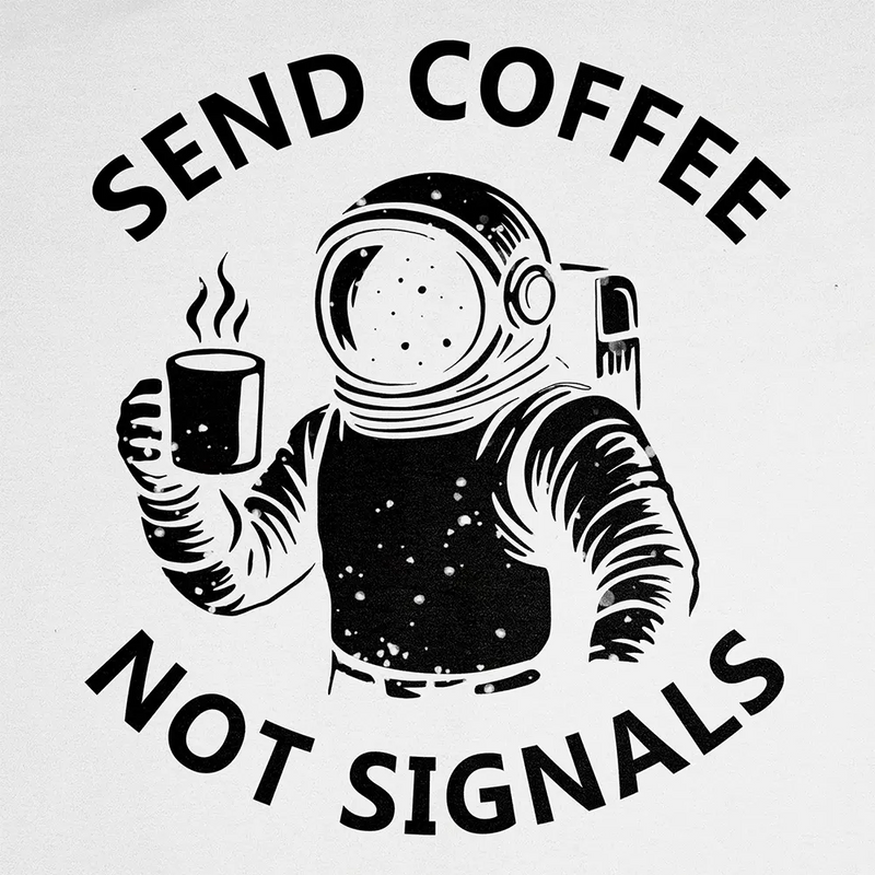 Send Coffee Not Signals Hoodie