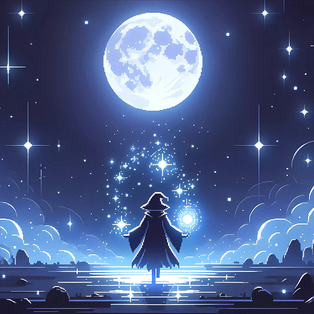 Drawstring Backpack Moonlight Pixel