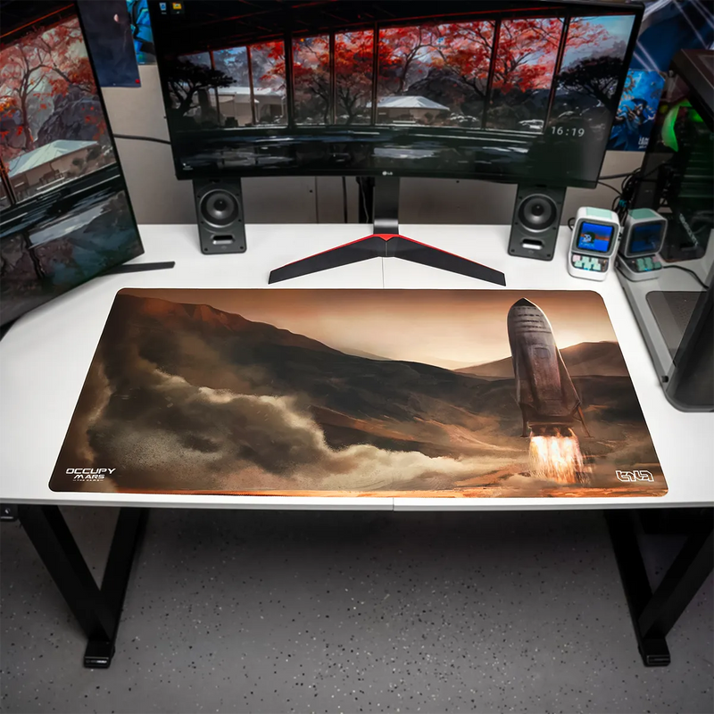 Mousepad Colonization Ship Landing