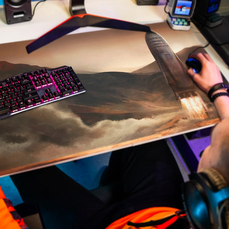 Mousepad Colonization Ship Landing