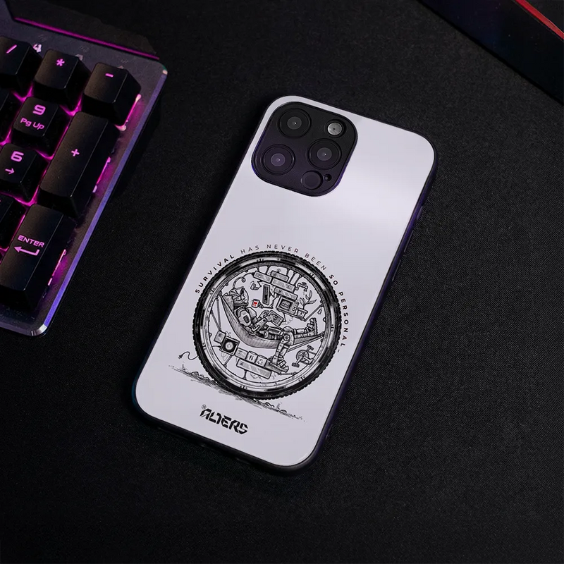 Glass Phone Case They See Me Rollin