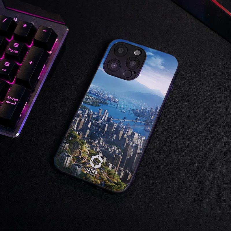 Glass Phone Case Skyline Bay