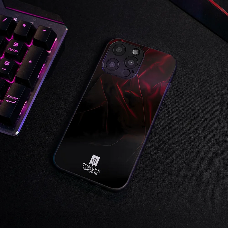 Glass Phone Case Crimson Veil