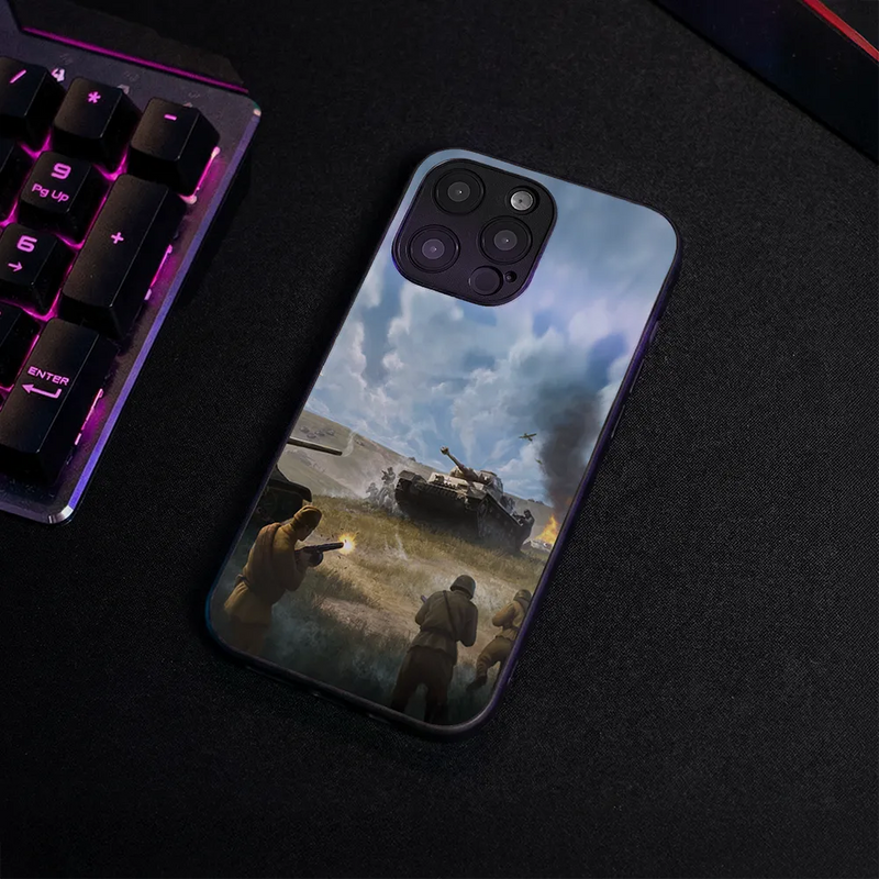 Glass Phone Case No Step Back