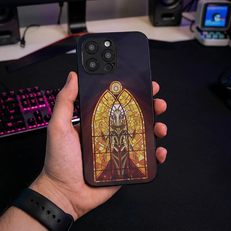 Glass Phone Case Synth Queen