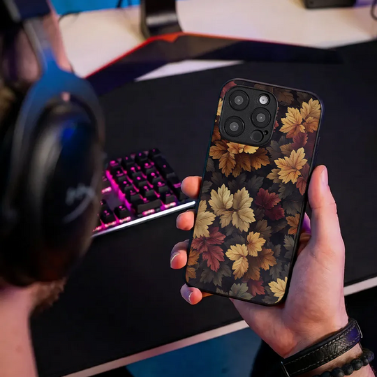 Glass Phone Case Autumn Leaves