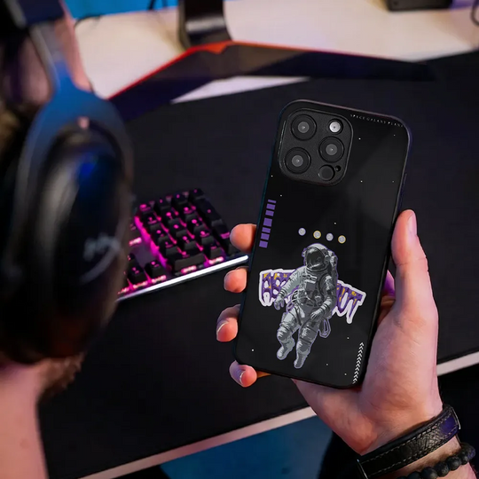 Glass Phone Case Astronaut