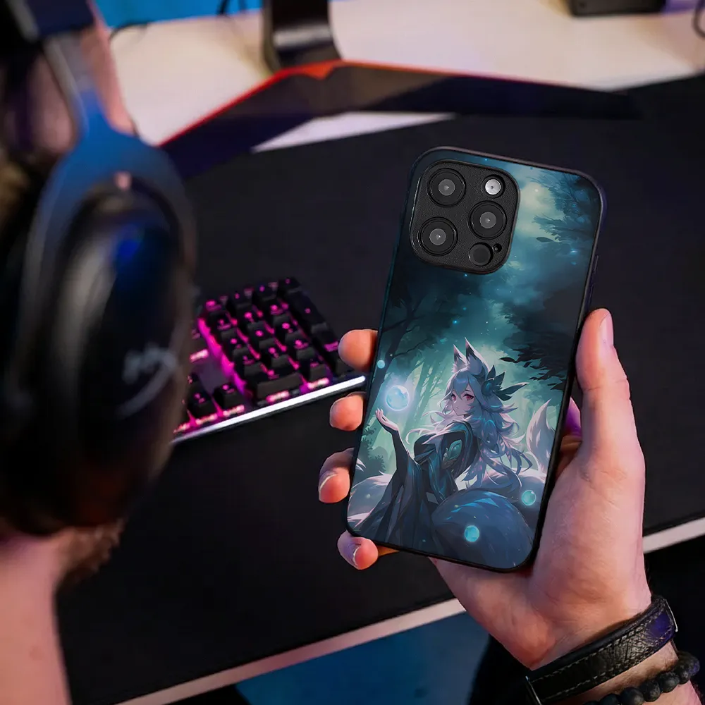 Glass Phone Case The Fox Enchantress