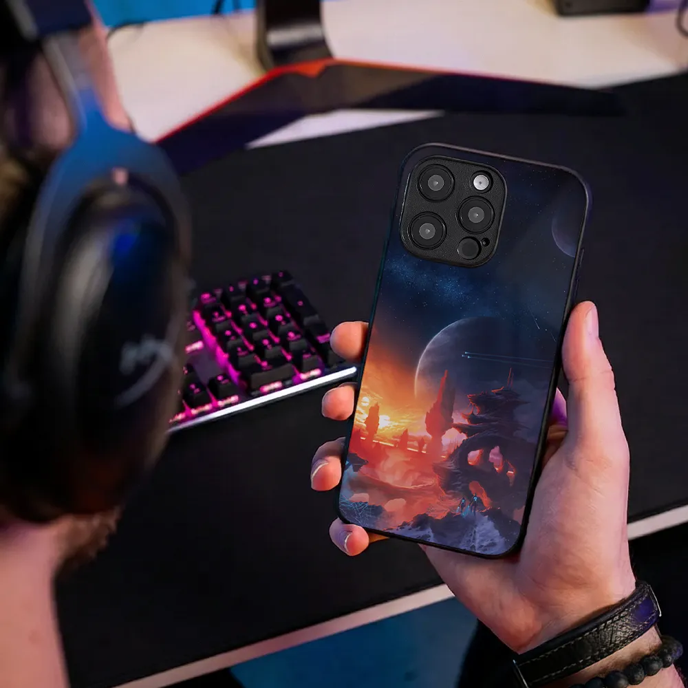 Glass Phone Case Alien Horizon