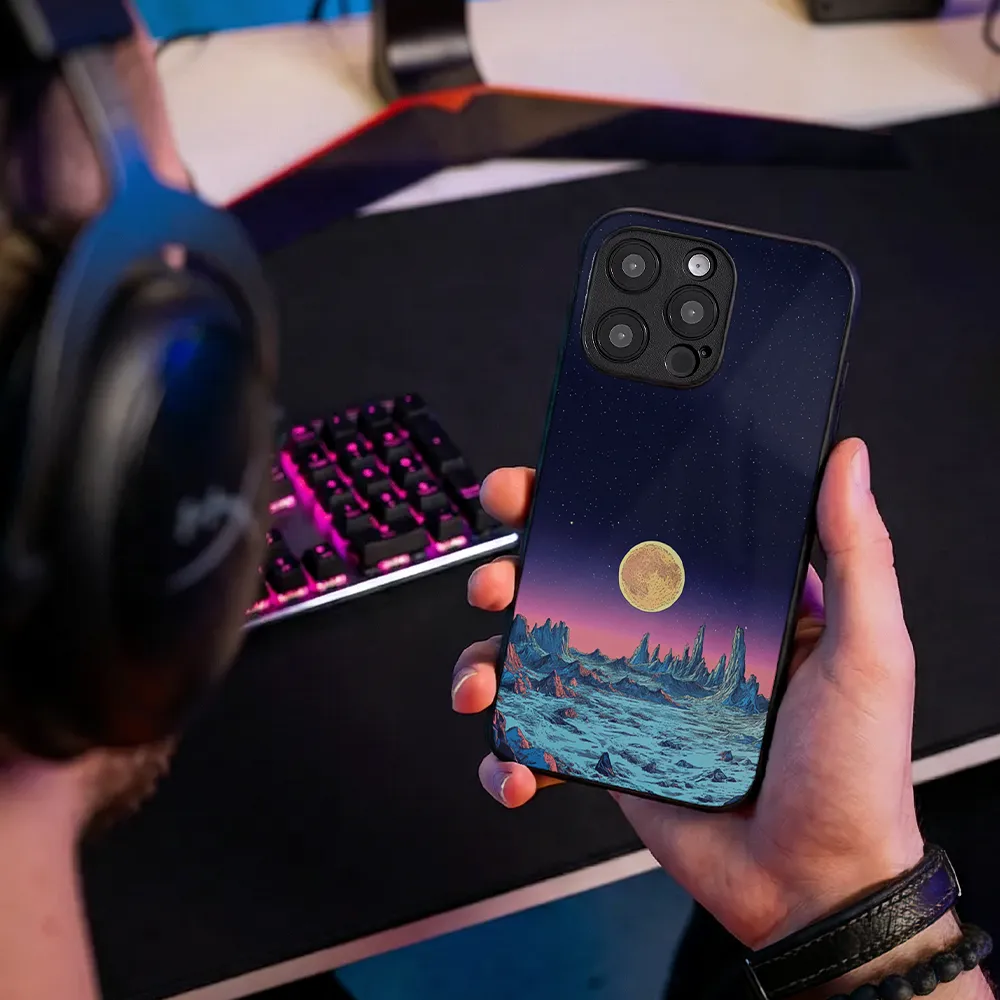 Glass Phone Case Cosmic Horizon