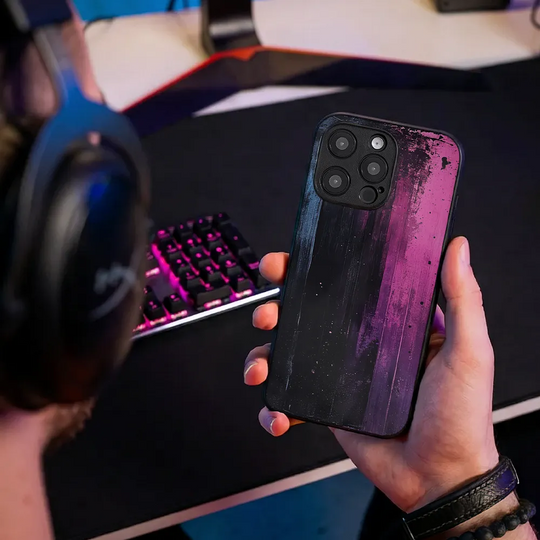 Glass Phone Case Paint on Planks
