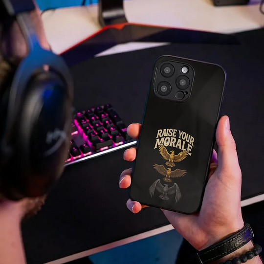 Glass Phone Case Raise Your Morale