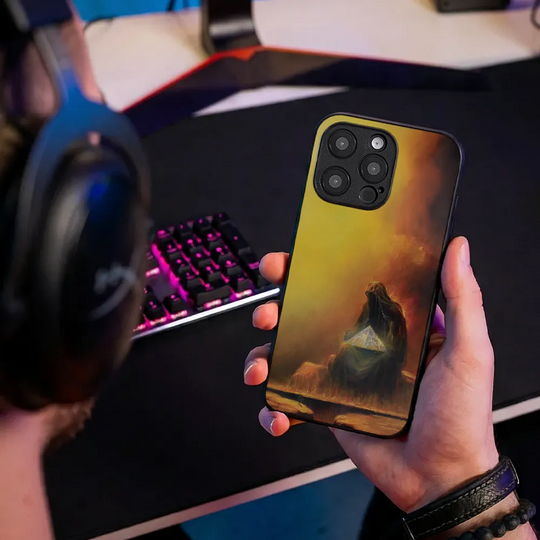 Glass Phone Case The Eternal Question