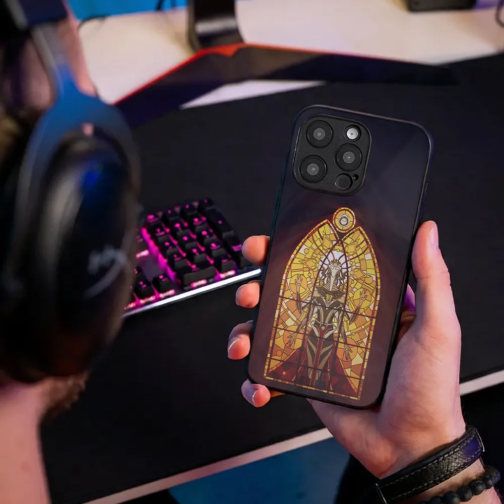 Glass Phone Case Synth Queen