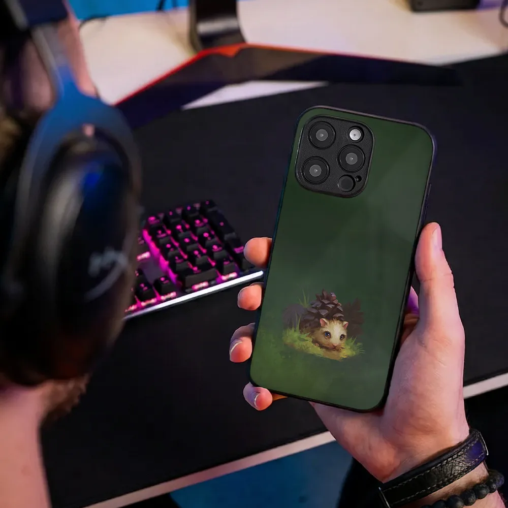 Glass Phone Case Pinehamster