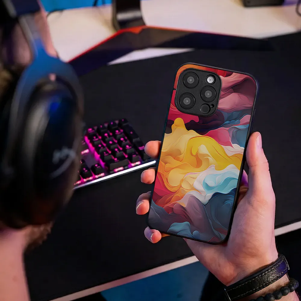 Glass Phone Case Silk Kaleidoscope