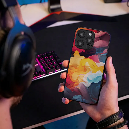 Glass Phone Case Silk Kaleidoscope
