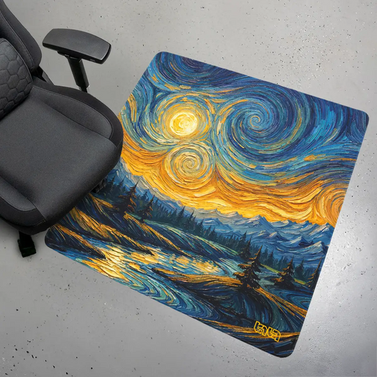 Floor Mat Night Star Swirls