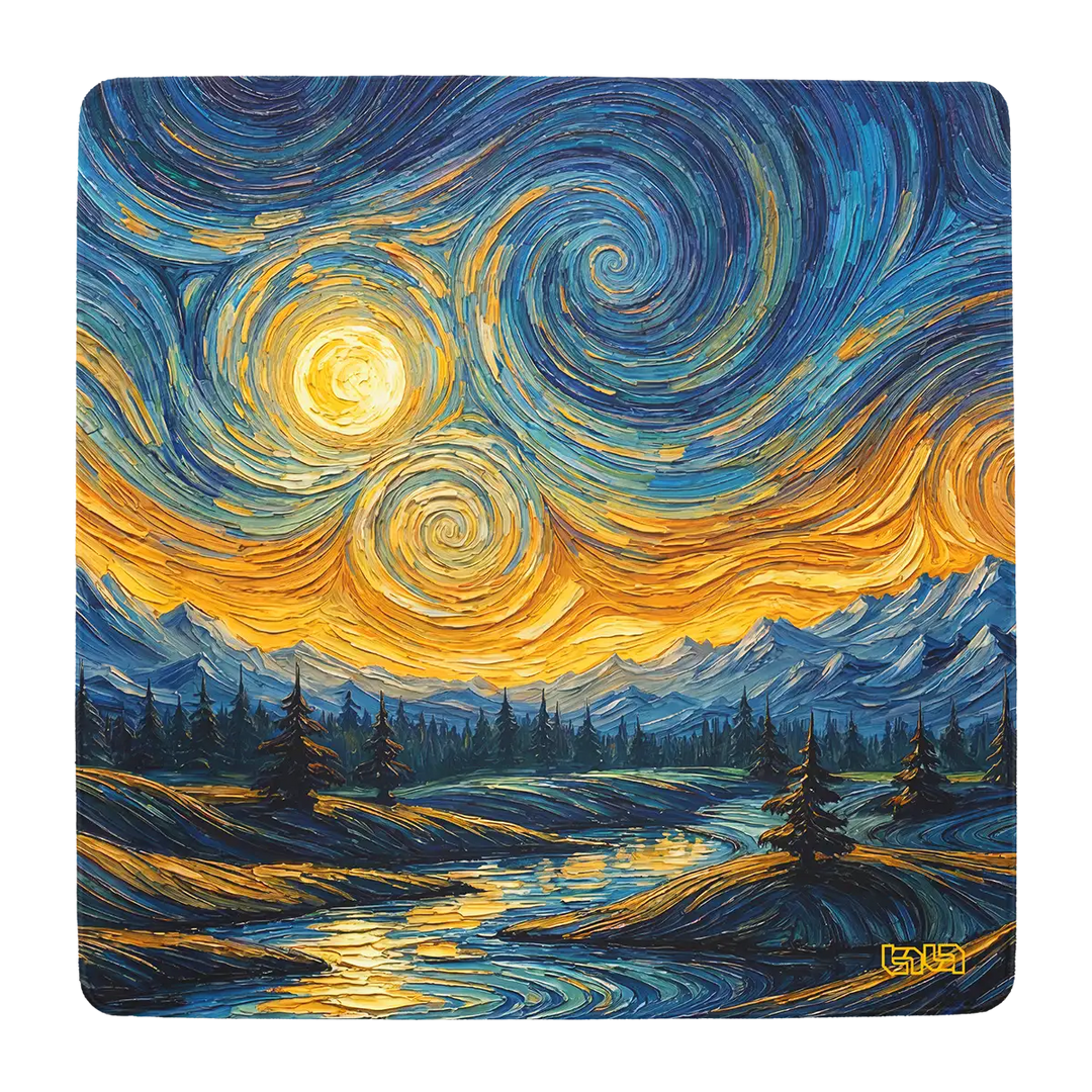 Floor Mat Night Star Swirls